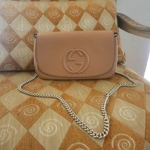 Gucci soho chain crossbody leather medium